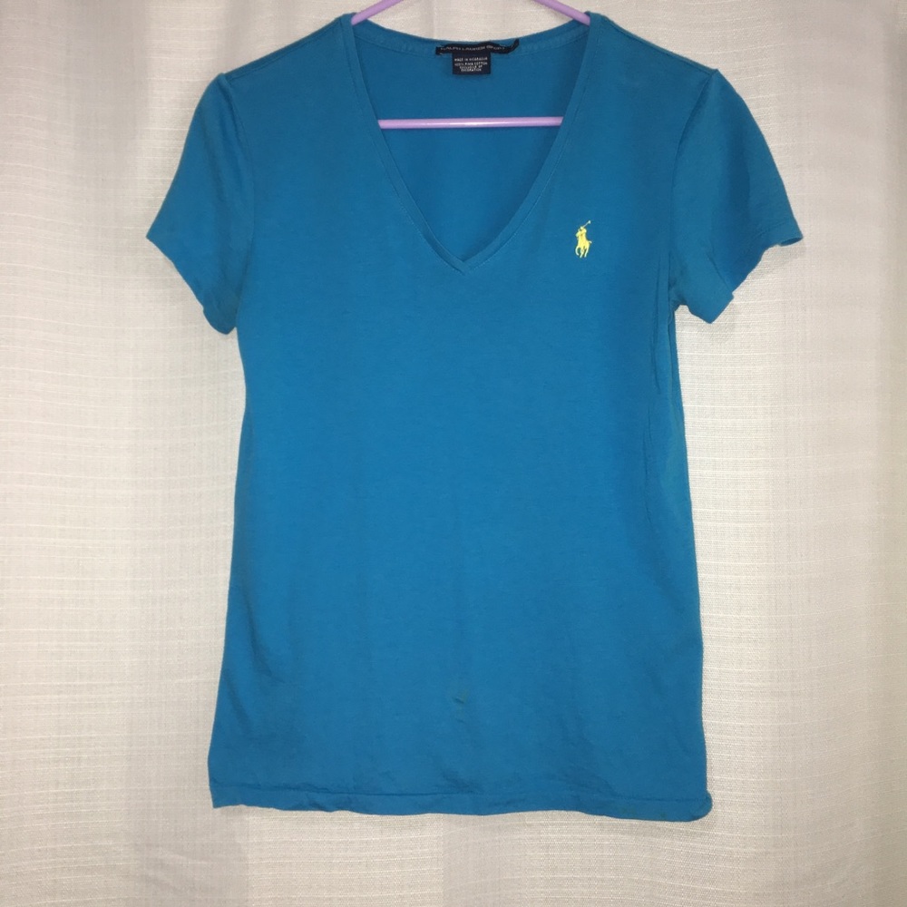 PLAIN BLUE POLO SHIRT